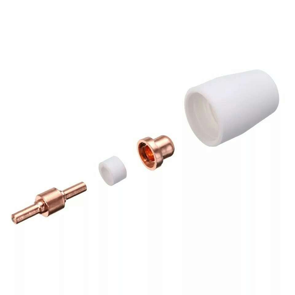 Bép cắt plasma 40A loại ngắn - Bép cắt LGK40 đồng đỏ (chụp bép cắt + điện cực)